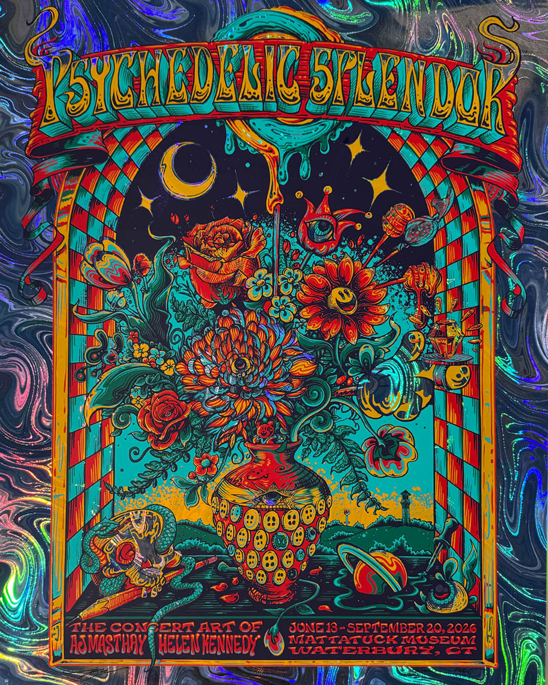 Psychedelic Splendor Aj Masthay / Helen Kennedy Print