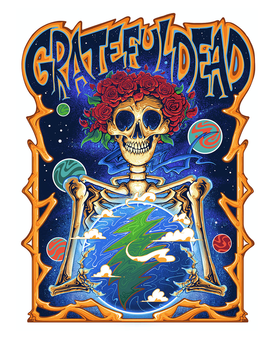 Upper Deck - Grateful Dead Print