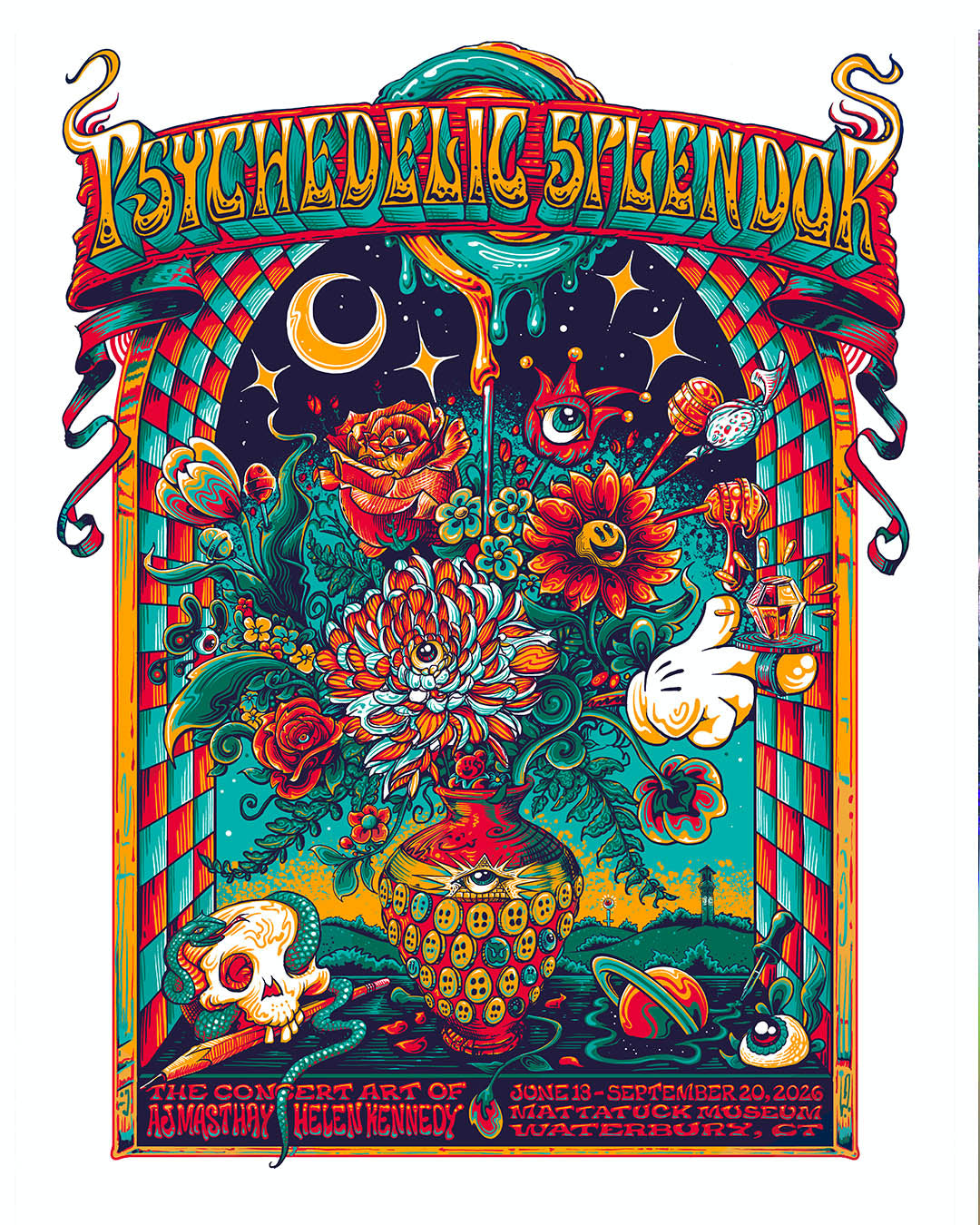 Psychedelic Splendor Aj Masthay / Helen Kennedy Print